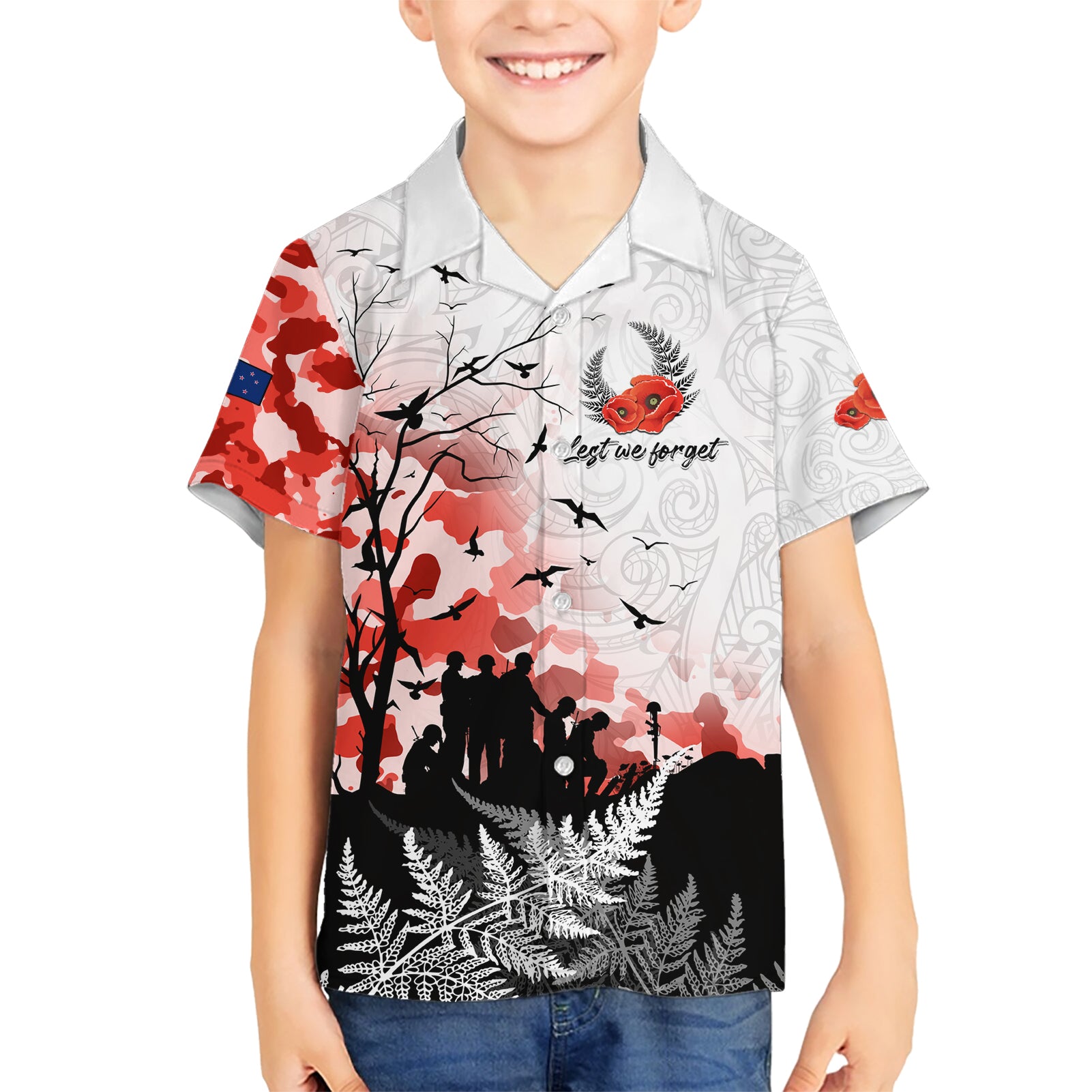 Kei Wareware Tatou New Zealand ANZAC Day Hawaiian Shirt Lest We Forget LT05 - Vibe Hoodie Shop