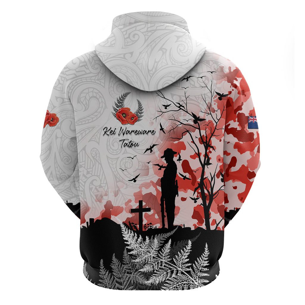 Kei Wareware Tatou New Zealand ANZAC Day Hoodie Lest We Forget LT05 - Vibe Hoodie Shop