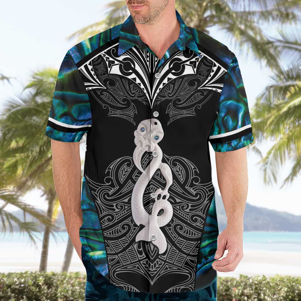 New Zealand Aotearoa Hawaiian Shirt Maori Taniwha Paua Shell LT05 - Vibe Hoodie Shop