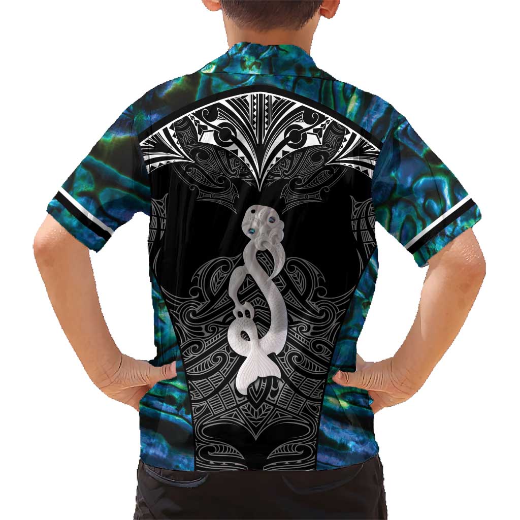 New Zealand Aotearoa Hawaiian Shirt Maori Taniwha Paua Shell LT05 - Vibe Hoodie Shop