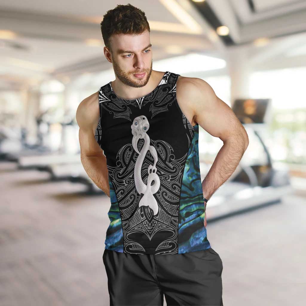 New Zealand Aotearoa Men Tank Top Maori Taniwha Paua Shell LT05 - Vibe Hoodie Shop