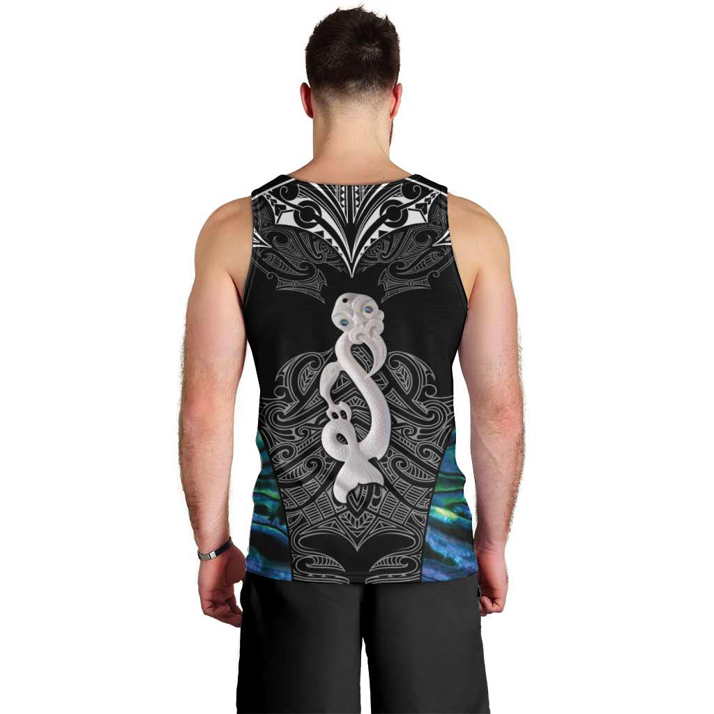 New Zealand Aotearoa Men Tank Top Maori Taniwha Paua Shell LT05 - Vibe Hoodie Shop