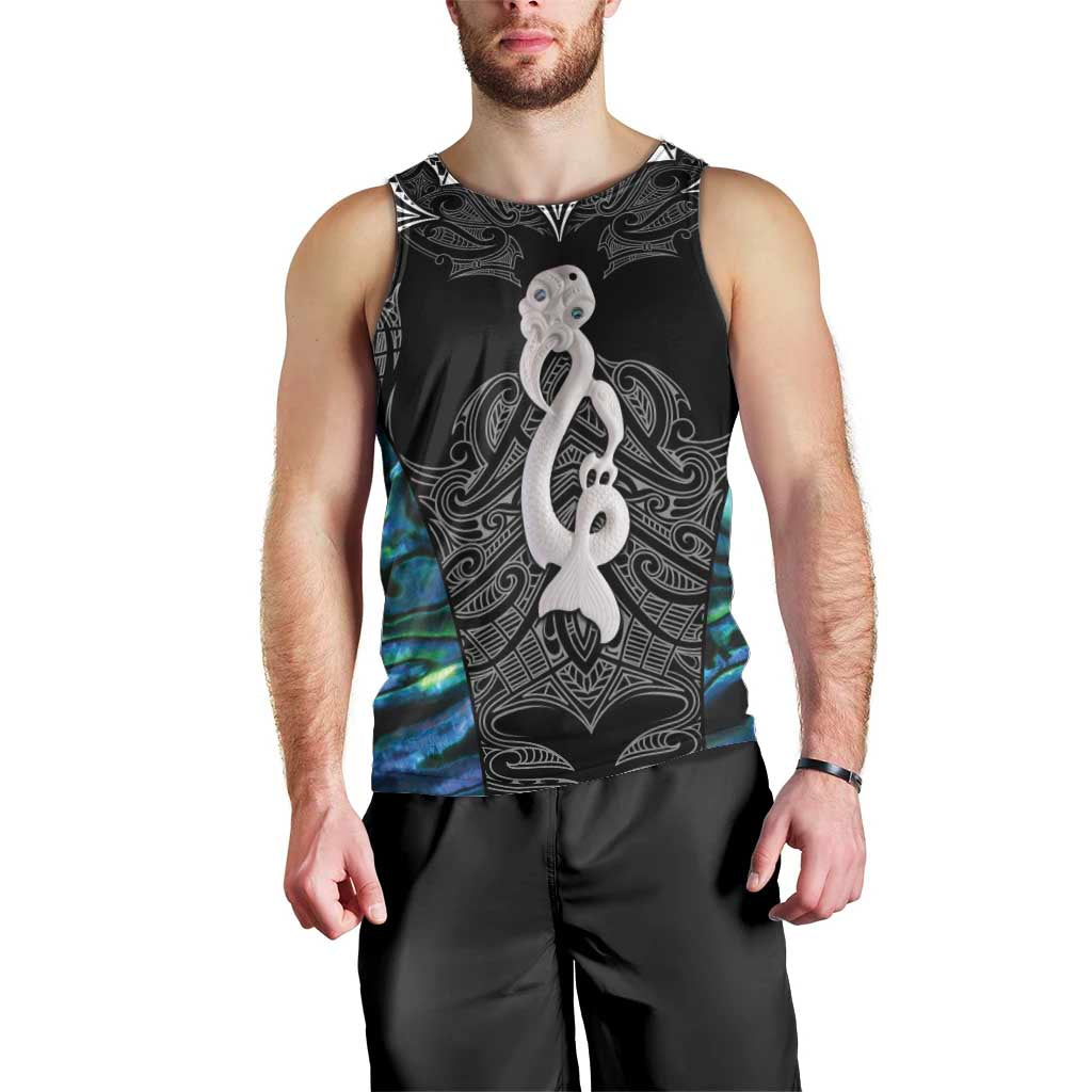 New Zealand Aotearoa Men Tank Top Maori Taniwha Paua Shell LT05 - Vibe Hoodie Shop