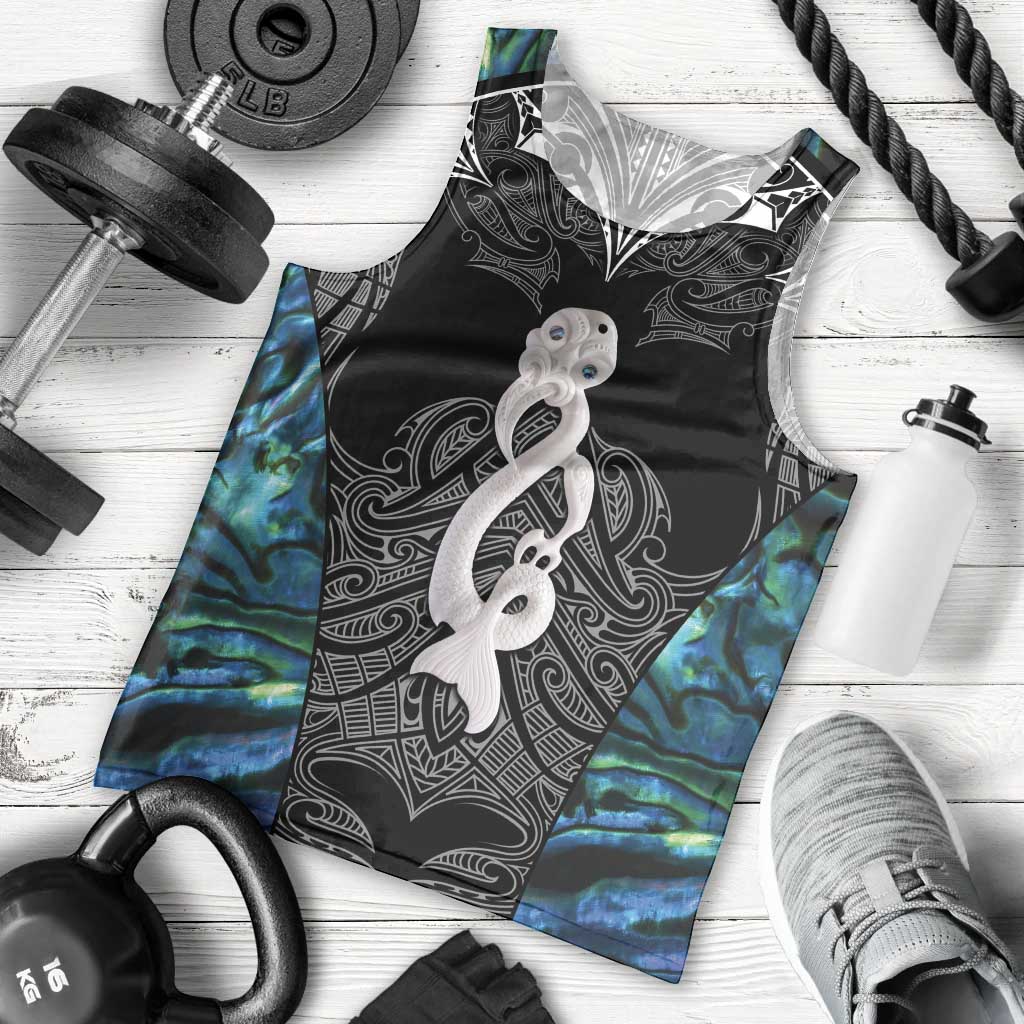 New Zealand Aotearoa Men Tank Top Maori Taniwha Paua Shell LT05 - Vibe Hoodie Shop