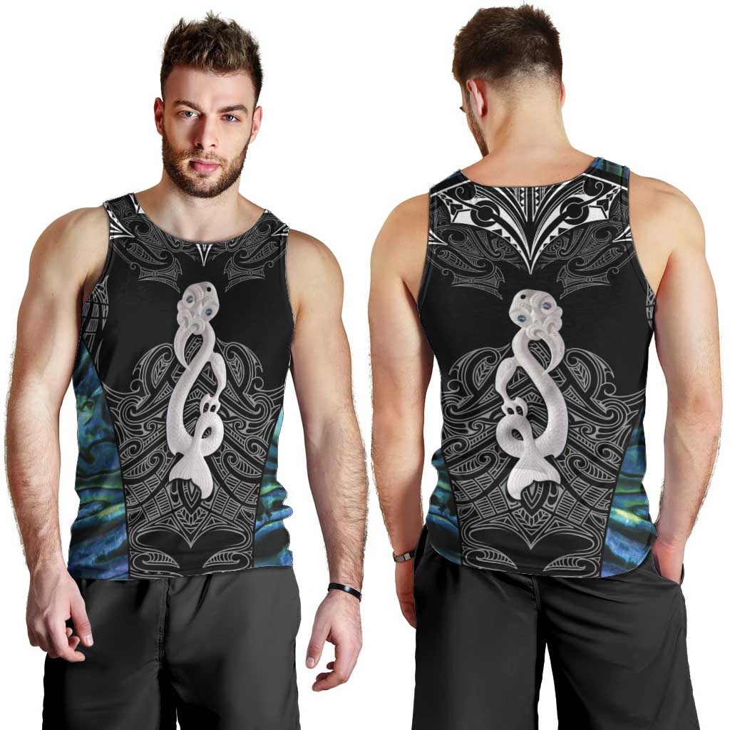 New Zealand Aotearoa Men Tank Top Maori Taniwha Paua Shell LT05 - Vibe Hoodie Shop