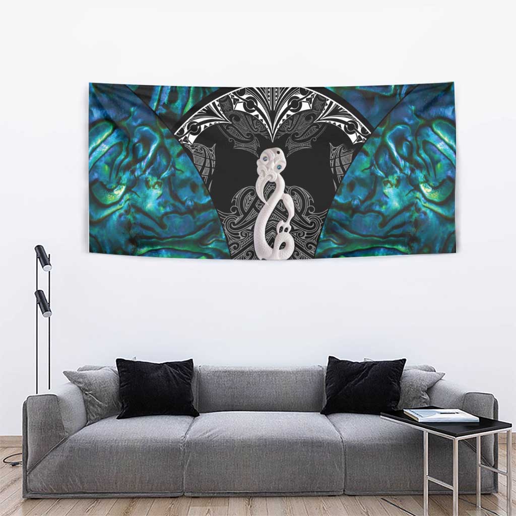 New Zealand Aotearoa Tapestry Maori Taniwha Paua Shell LT05 - Vibe Hoodie Shop