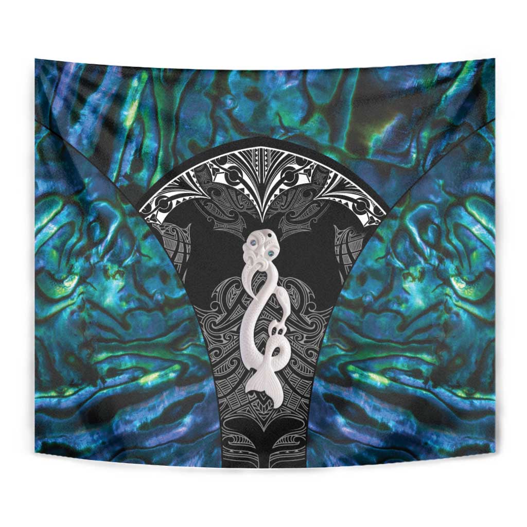 New Zealand Aotearoa Tapestry Maori Taniwha Paua Shell LT05 - Vibe Hoodie Shop