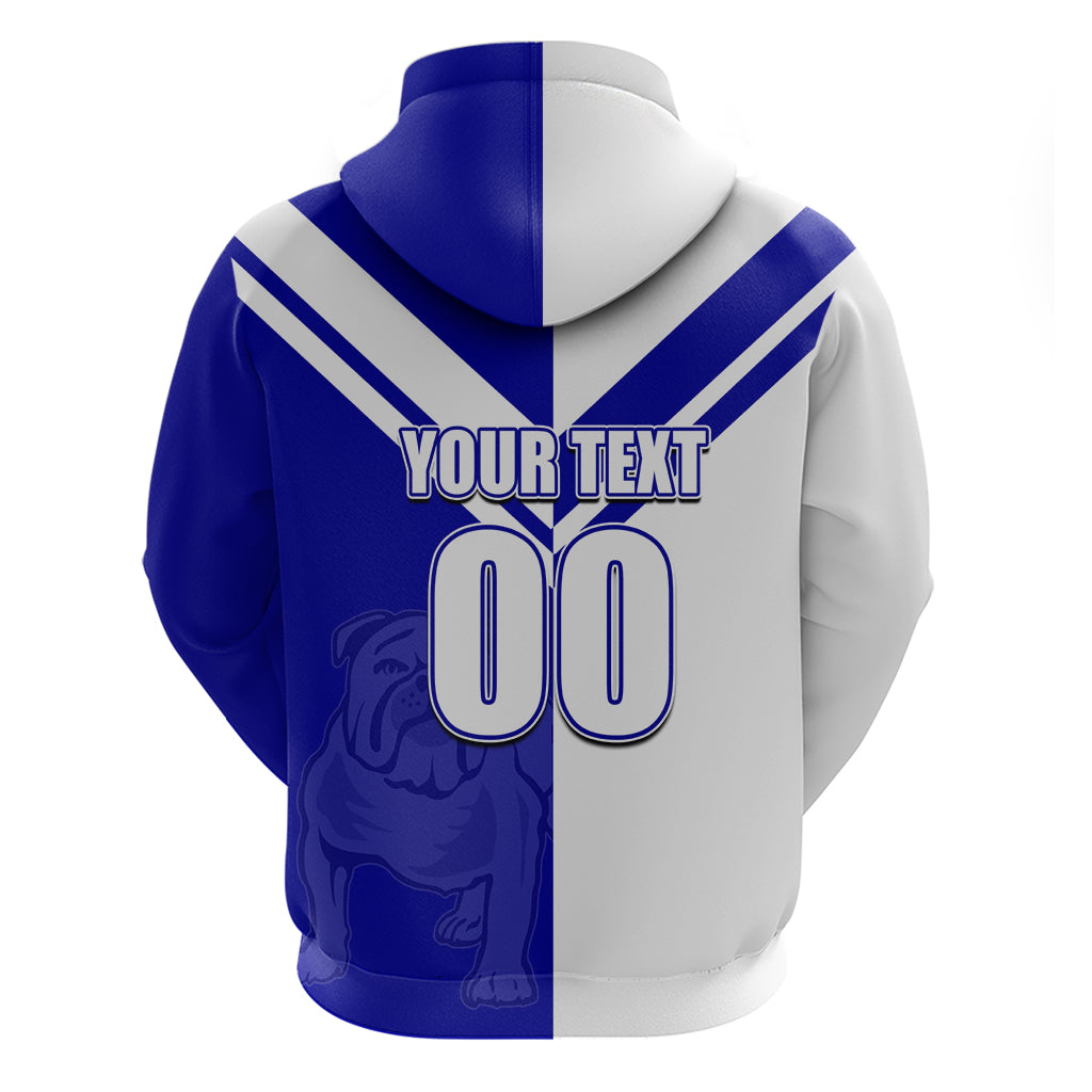 (Custom Text And Number) NRL Bulldogs Hoodie Mix Jersey LT6 - Vibe Hoodie Shop