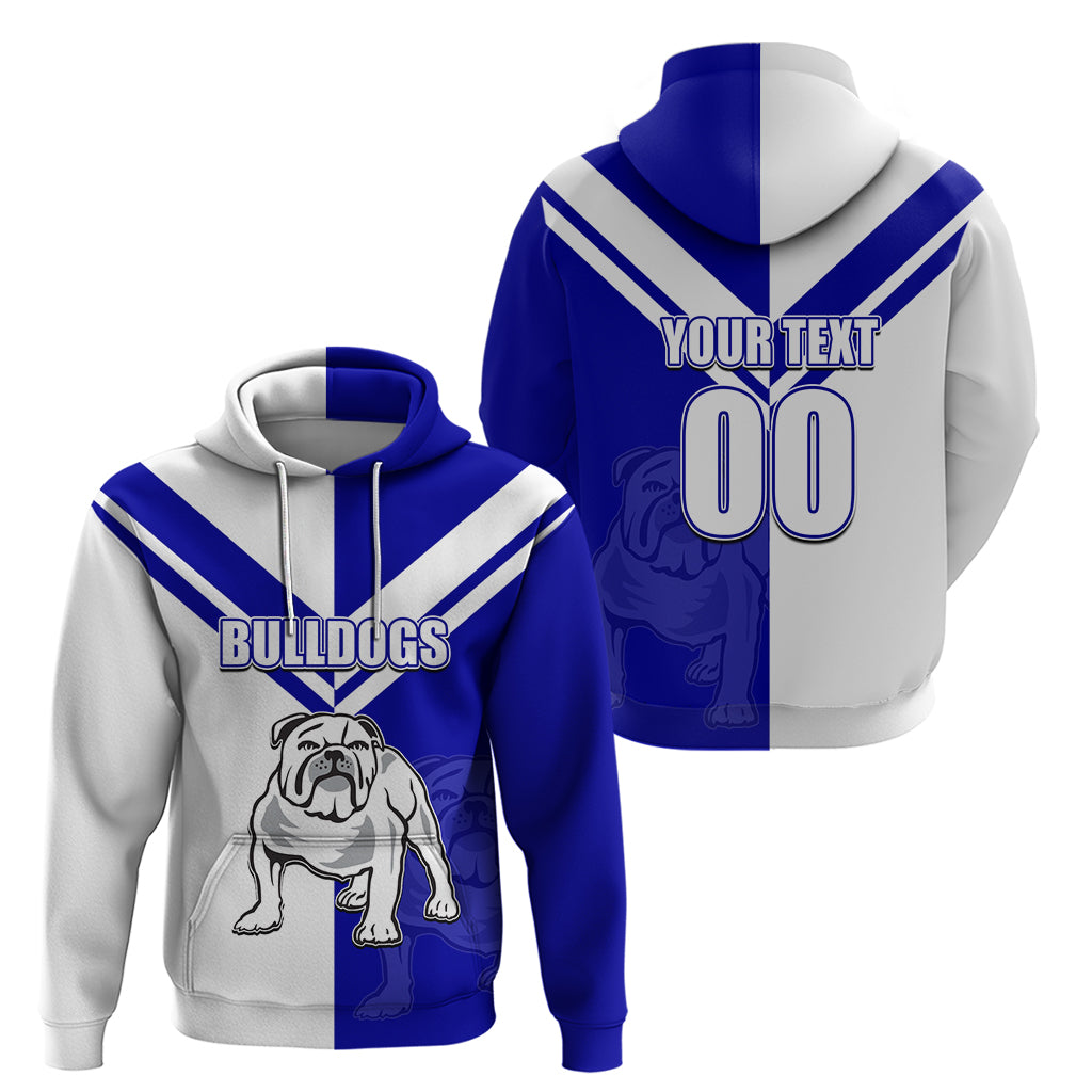 (Custom Text And Number) NRL Bulldogs Hoodie Mix Jersey LT6 - Vibe Hoodie Shop