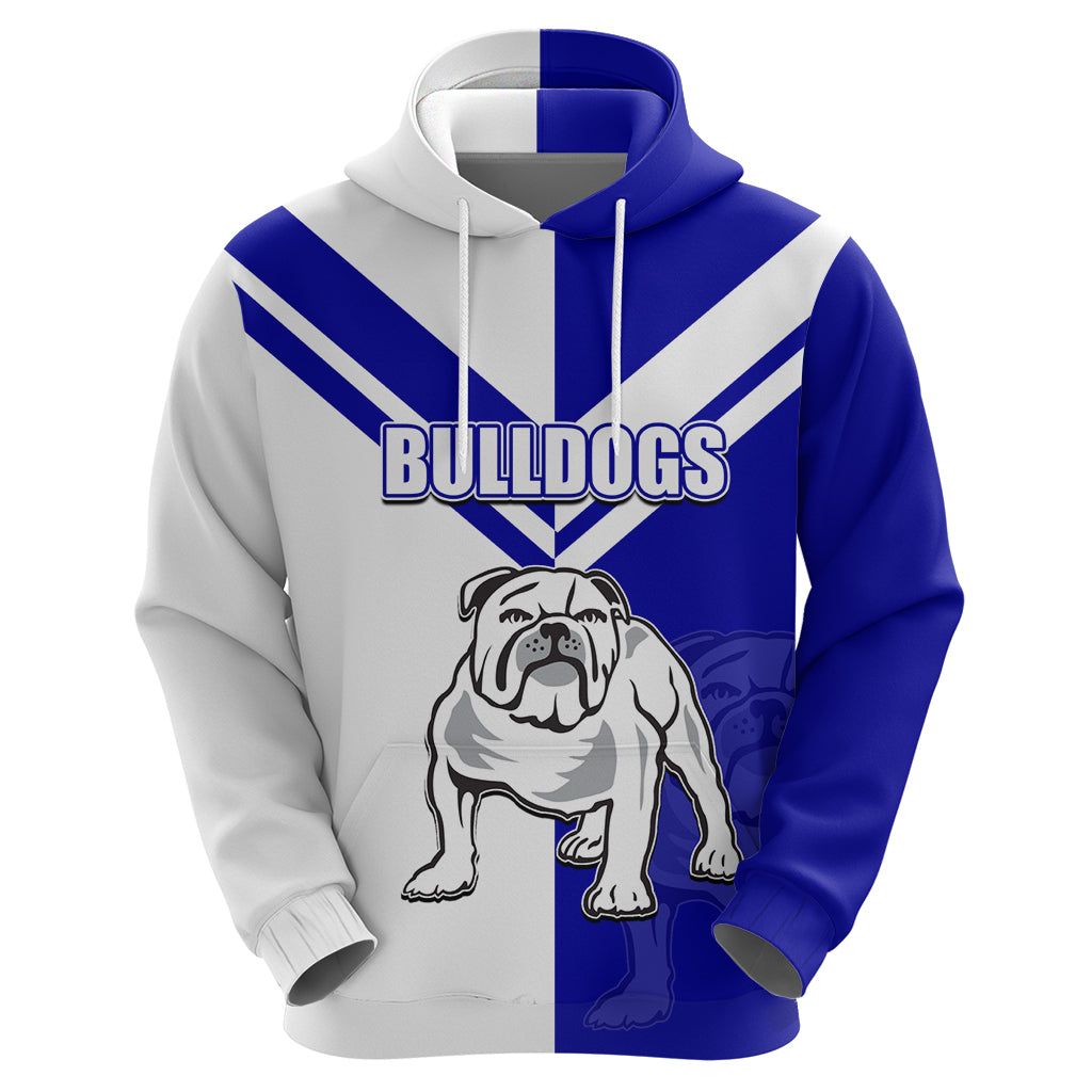 (Custom Text And Number) NRL Bulldogs Hoodie Mix Jersey LT6 - Vibe Hoodie Shop