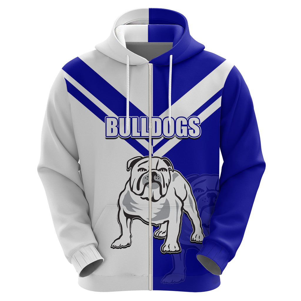 (Custom Text And Number) NRL Bulldogs Hoodie Mix Jersey LT6 - Vibe Hoodie Shop