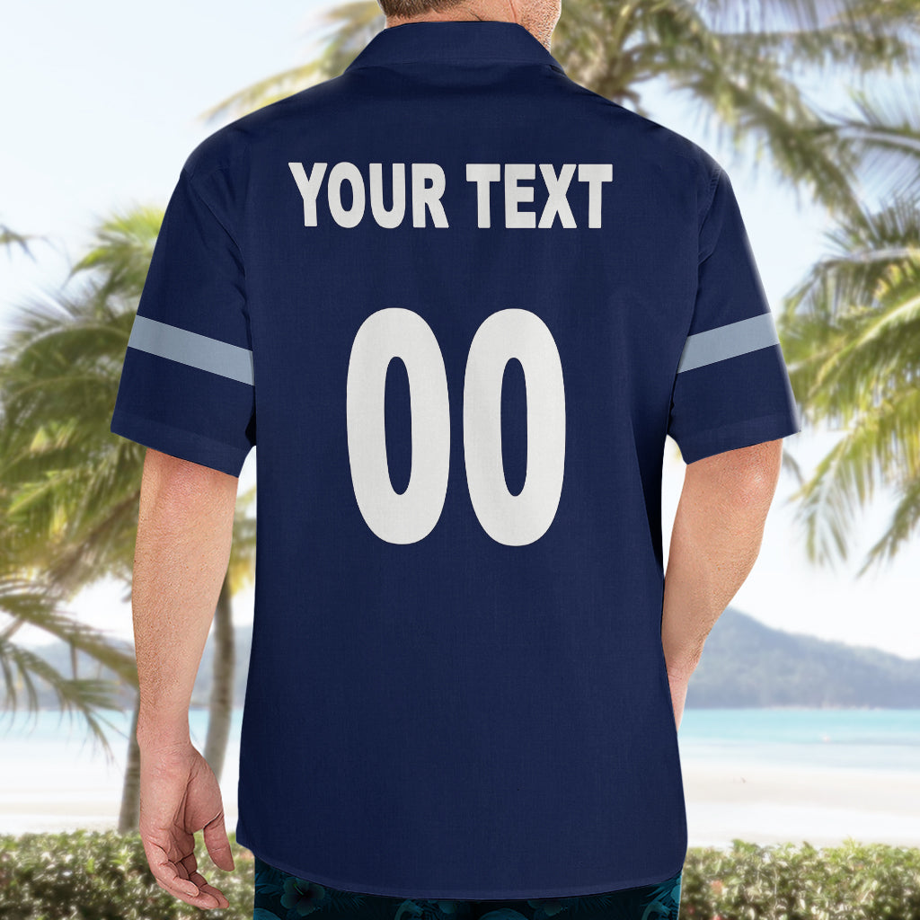 (Custom Text And Number) NRL Cowboys Hawaiian Shirt Mix Jersey - Vibe Hoodie Shop