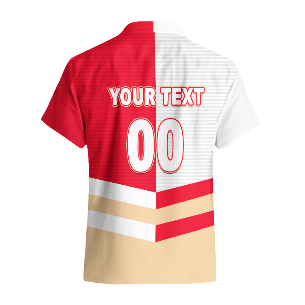 (Custom Text And Number) NRL Dolphins Hawaiian Shirt Mix Jersey - Vibe Hoodie Shop