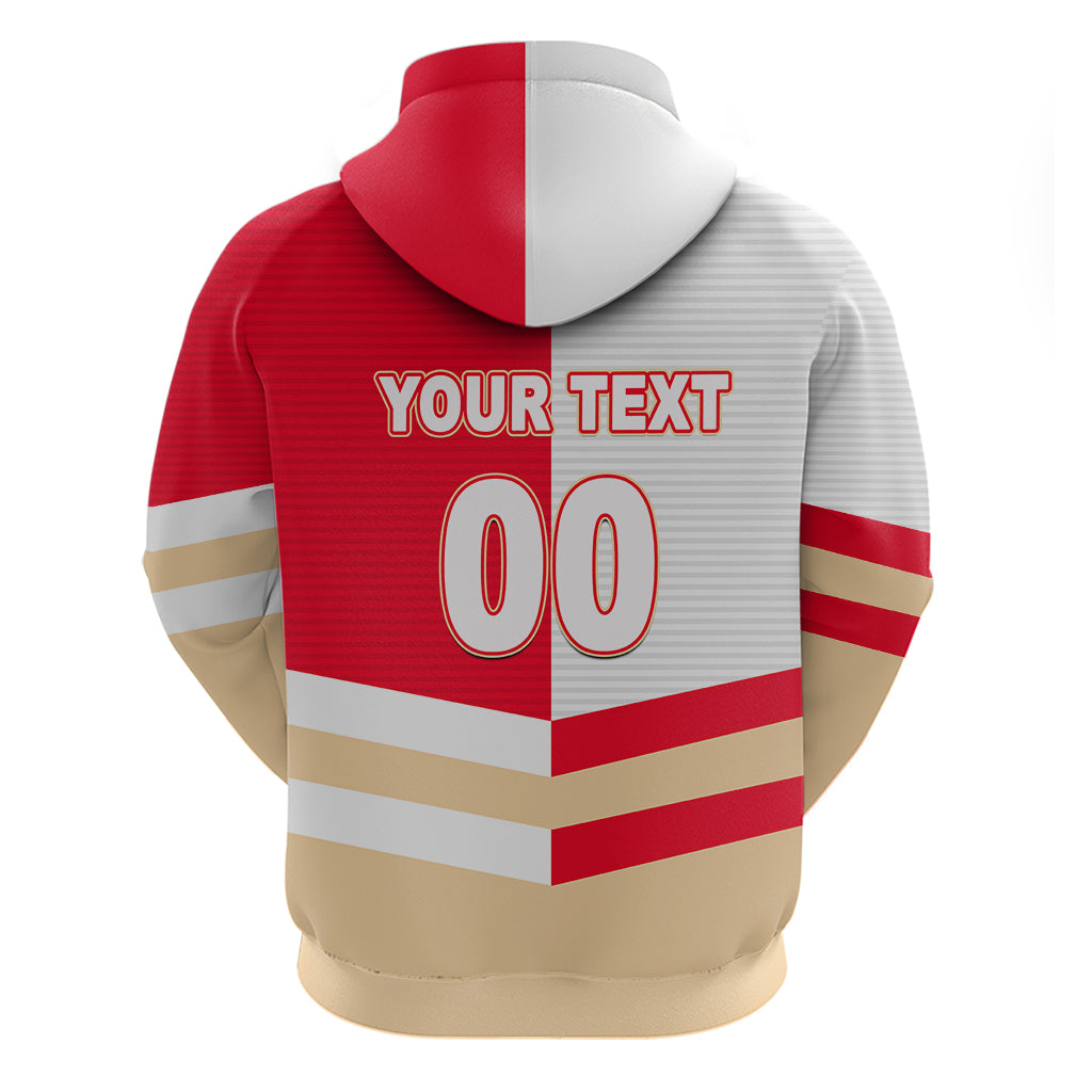(Custom Text And Number) NRL Dolphins Hoodie Mix Jersey LT6 - Vibe Hoodie Shop