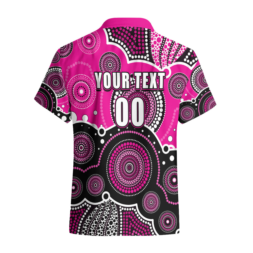 (Custom Text And Number) Sixers BBL Hawaiian Shirt Aboriginal Patterns Pink Version - Vibe Hoodie Shop