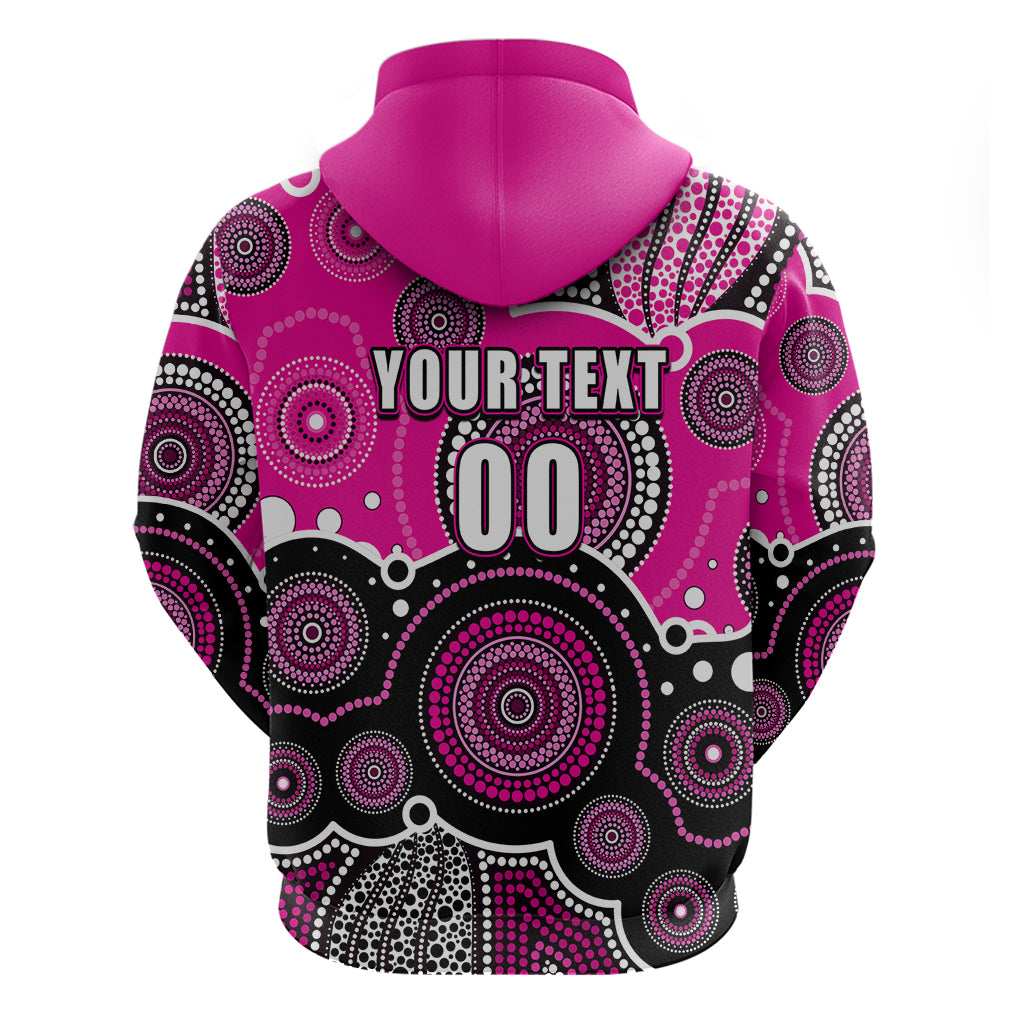 (Custom Text And Number) Sixers BBL Hoodie Aboriginal Patterns Pink Version LT6 - Vibe Hoodie Shop