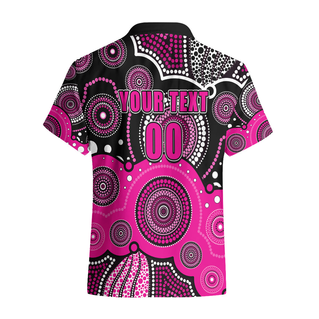 (Custom Text And Number) Sixers BBL Hawaiian Shirt Aboriginal Patterns Black Version - Vibe Hoodie Shop