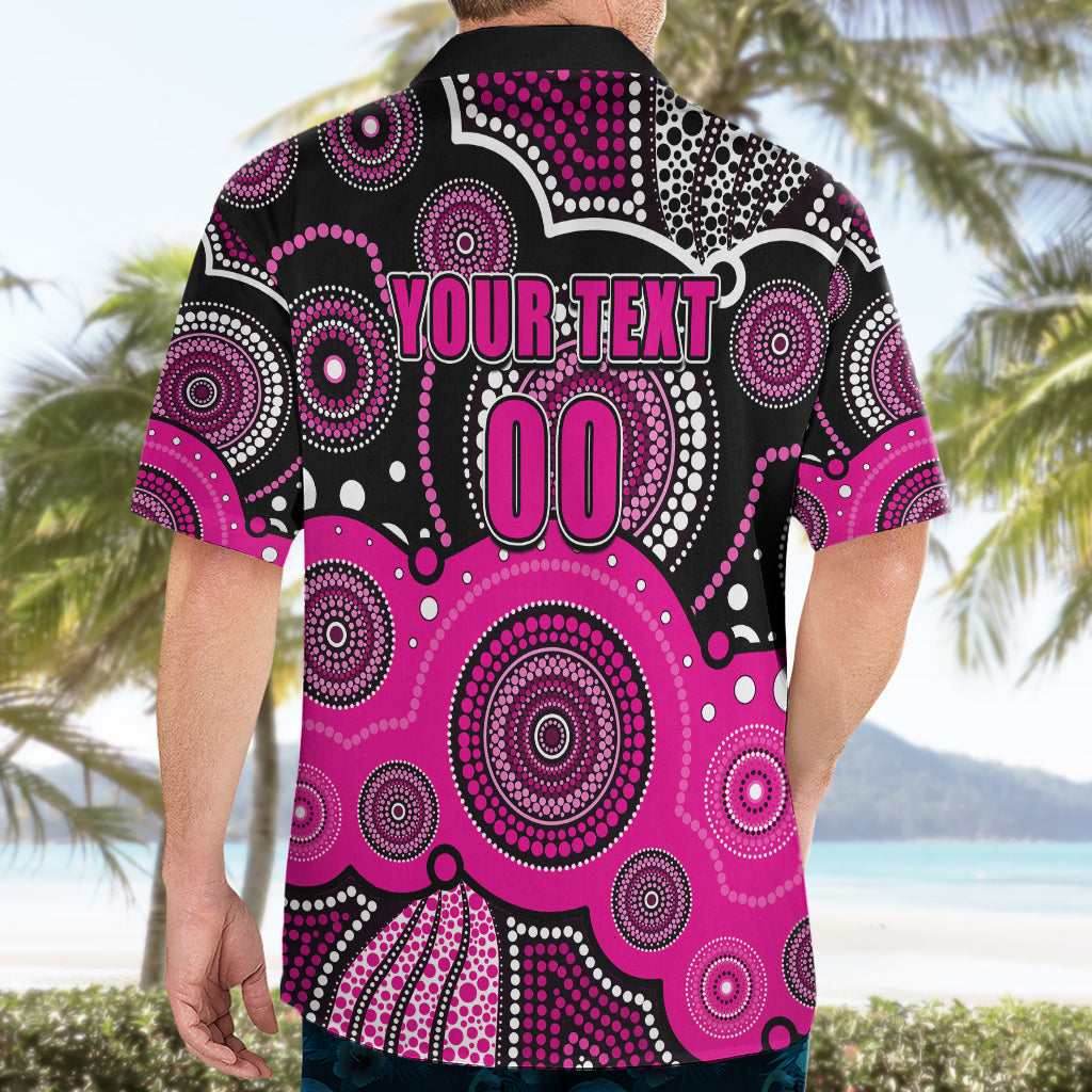 (Custom Text And Number) Sixers BBL Hawaiian Shirt Aboriginal Patterns Black Version - Vibe Hoodie Shop