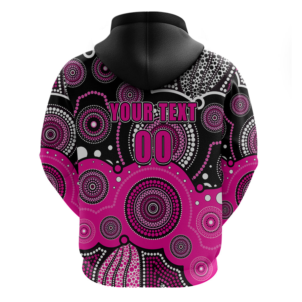 (Custom Text And Number) Sixers BBL Hoodie Aboriginal Patterns Black Version LT6 - Vibe Hoodie Shop