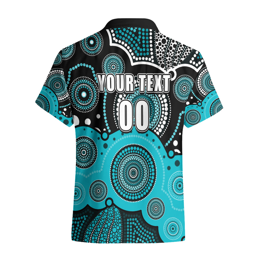(Custom Text And Number) Brisbane Heat BBL Hawaiian Shirt Aboriginal Patterns - Vibe Hoodie Shop