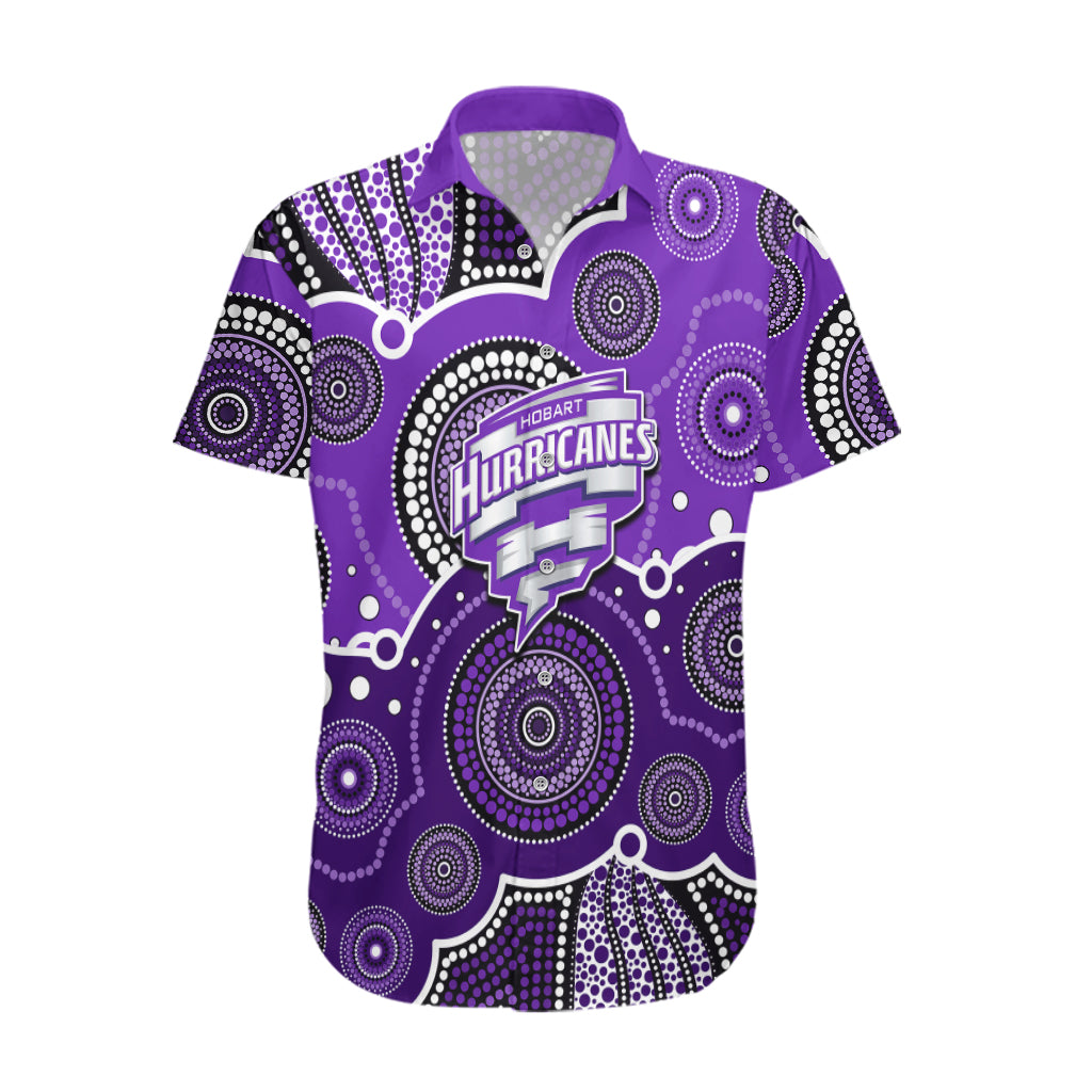 (Custom Text And Number) Hurricanes BBL Hawaiian Shirt Aboriginal Patterns - Vibe Hoodie Shop