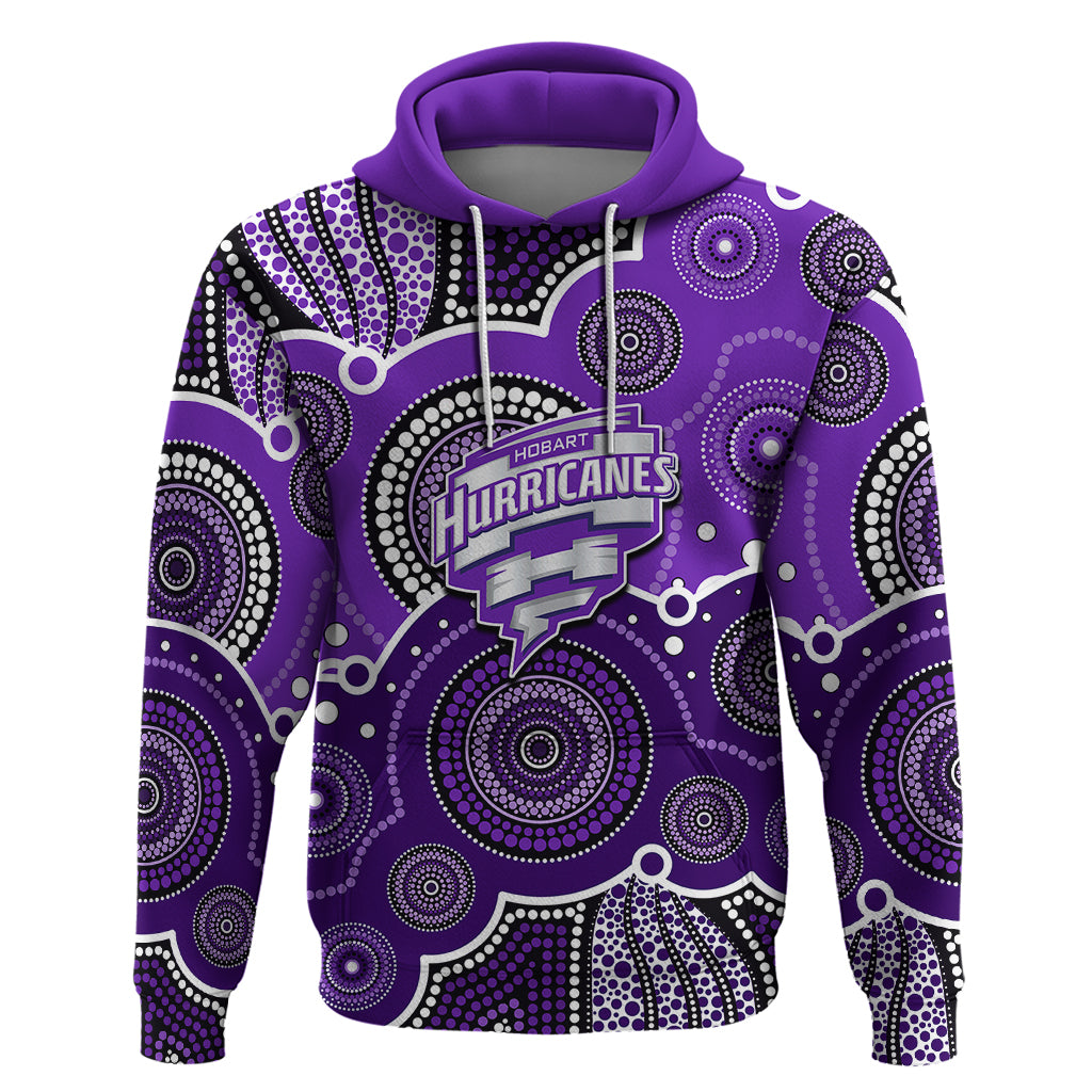 (Custom Text And Number) Hurricanes BBL Hoodie Aboriginal Patterns LT6 - Vibe Hoodie Shop