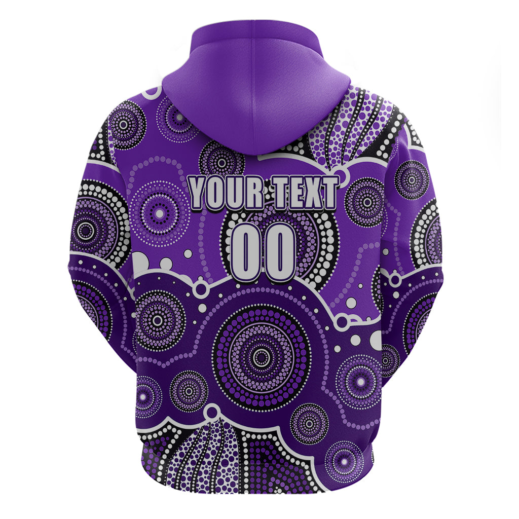 (Custom Text And Number) Hurricanes BBL Hoodie Aboriginal Patterns LT6 - Vibe Hoodie Shop