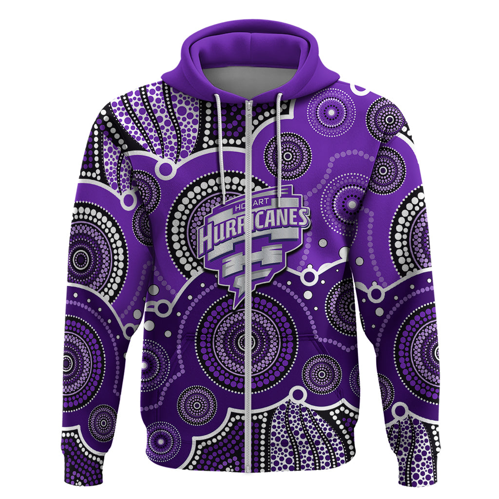 (Custom Text And Number) Hurricanes BBL Hoodie Aboriginal Patterns LT6 - Vibe Hoodie Shop