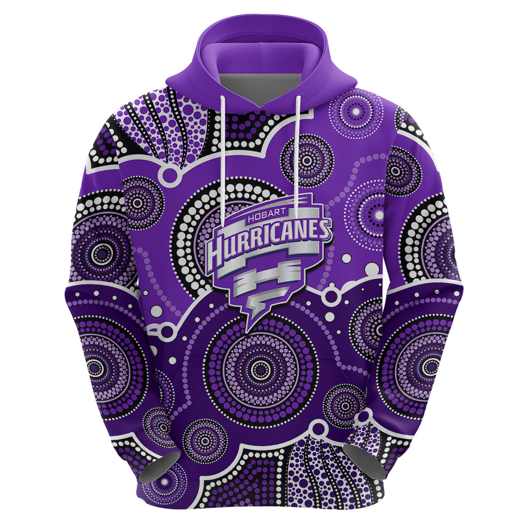 (Custom Text And Number) Hurricanes BBL Hoodie Aboriginal Patterns LT6 - Vibe Hoodie Shop