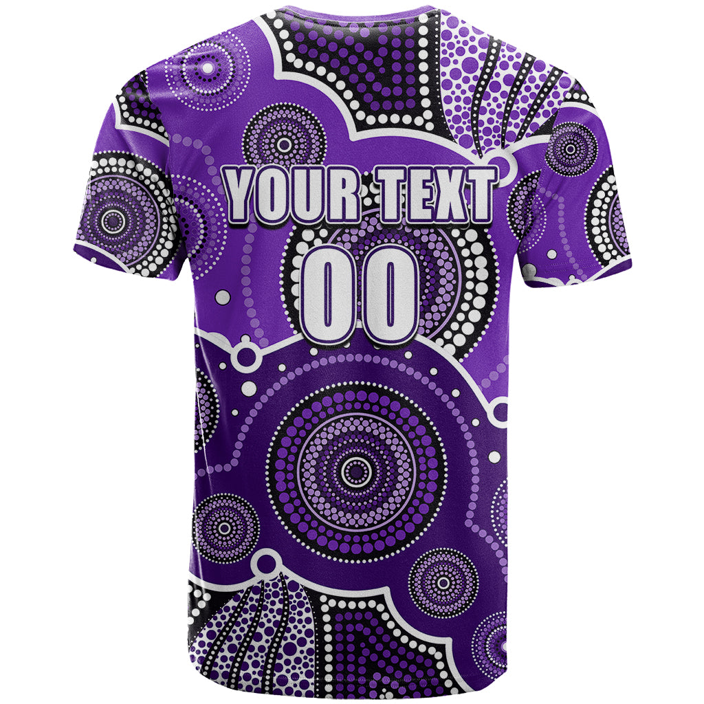 (Custom Text And Number) Hurricanes BBL T Shirt Aboriginal Patterns - Vibe Hoodie Shop