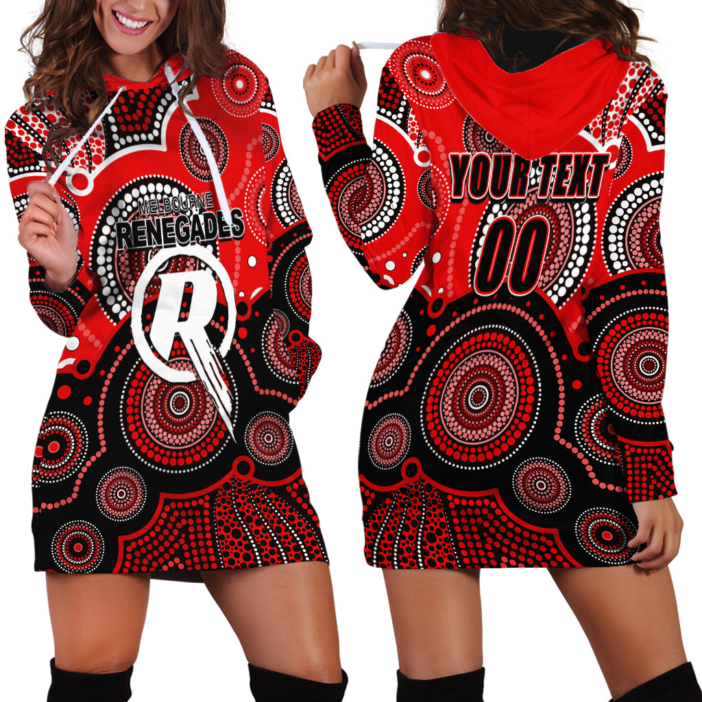 (Custom Text And Number) Renegades BBL Hoodie Dress Aboriginal Patterns - Vibe Hoodie Shop