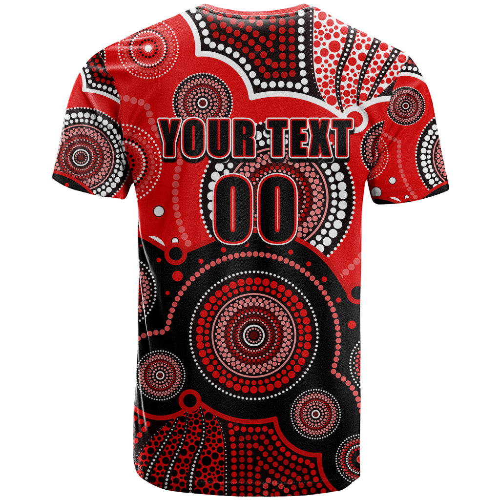 (Custom Text And Number) Renegades BBL T Shirt Aboriginal Patterns - Vibe Hoodie Shop