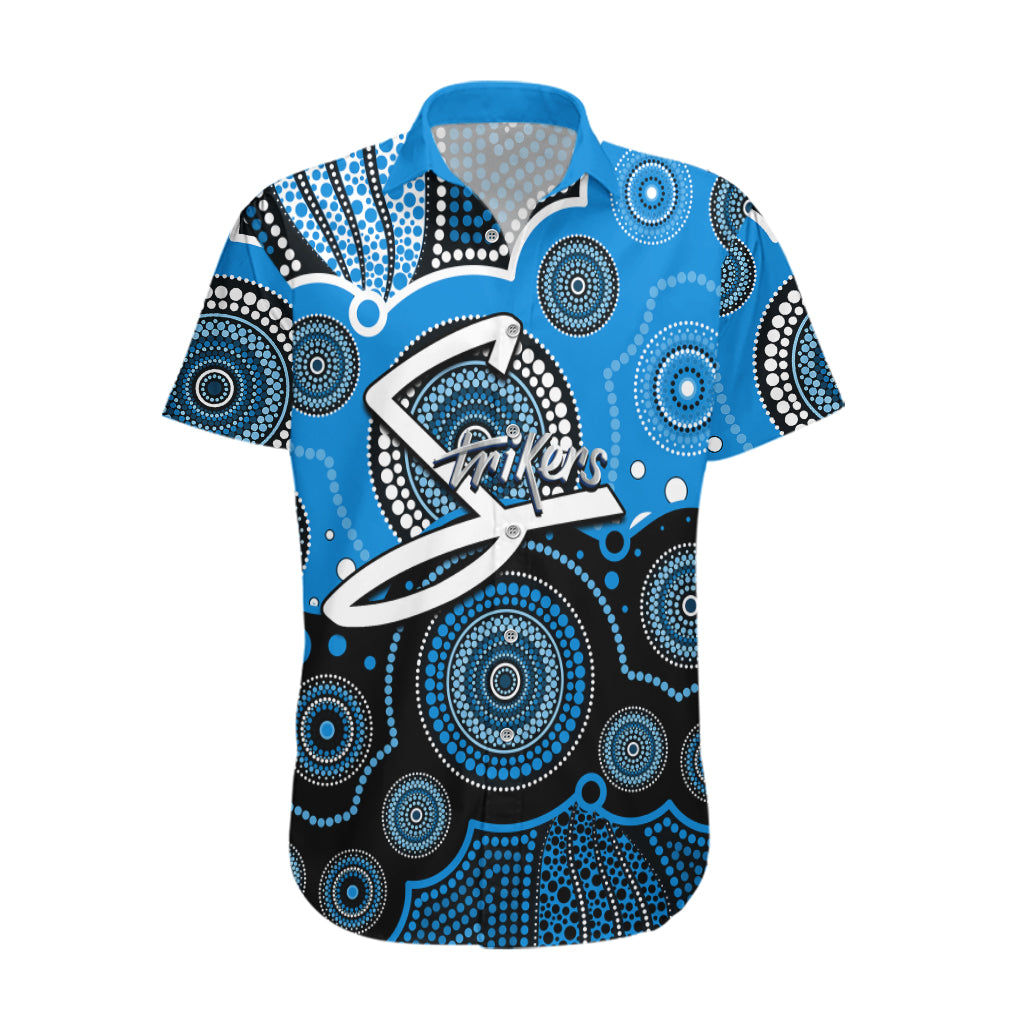 (Custom Text And Number) Strikers BBL Hawaiian Shirt Aboriginal Patterns - Vibe Hoodie Shop