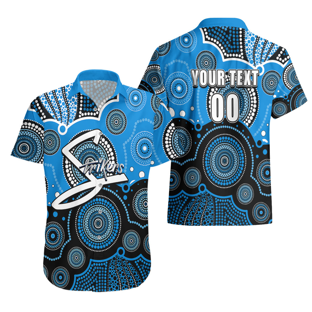 (Custom Text And Number) Strikers BBL Hawaiian Shirt Aboriginal Patterns - Vibe Hoodie Shop