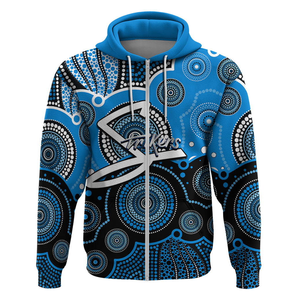 (Custom Text And Number) Strikers BBL Hoodie Aboriginal Patterns LT6 - Vibe Hoodie Shop