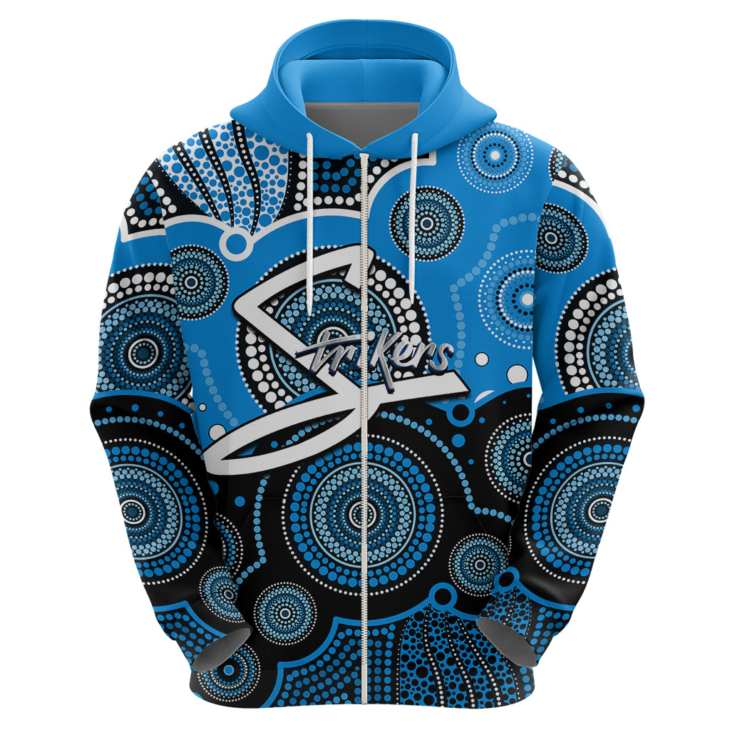 (Custom Text And Number) Strikers BBL Hoodie Aboriginal Patterns LT6 - Vibe Hoodie Shop