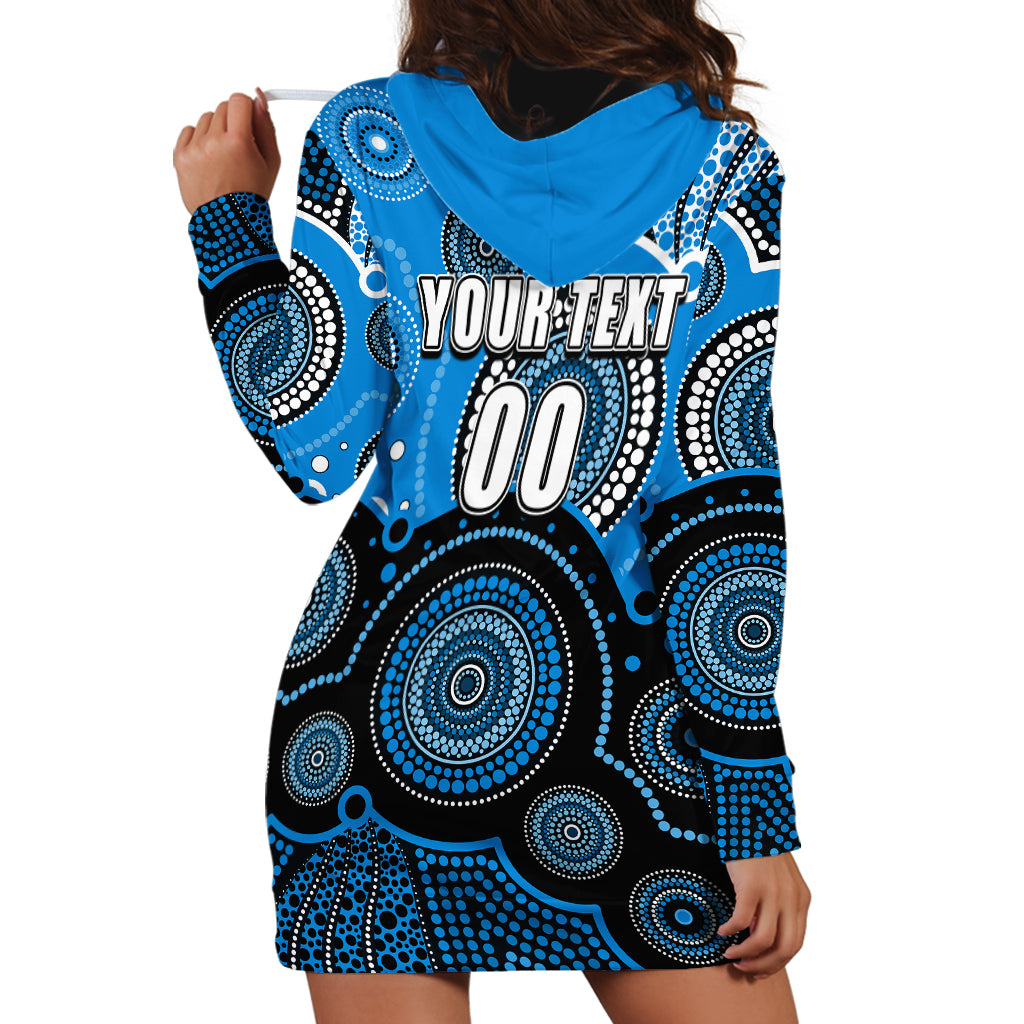 (Custom Text And Number) Strikers BBL Hoodie Dress Aboriginal Patterns - Vibe Hoodie Shop