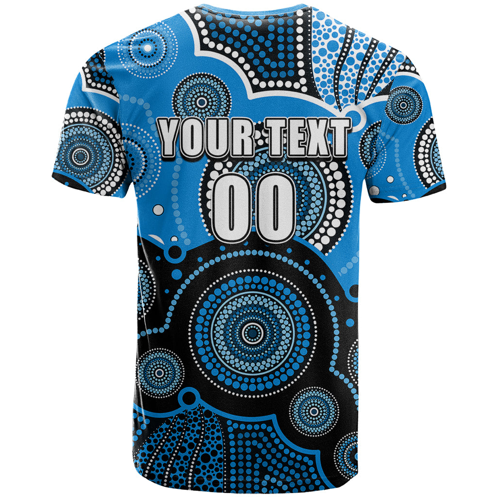 (Custom Text And Number) Strikers BBL T Shirt Aboriginal Patterns - Vibe Hoodie Shop