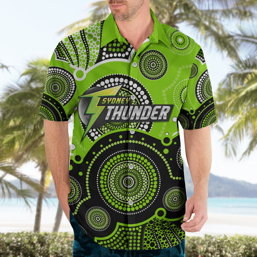 (Custom Text And Number) Thunders BBL Hawaiian Shirt Aboriginal Patterns - Vibe Hoodie Shop