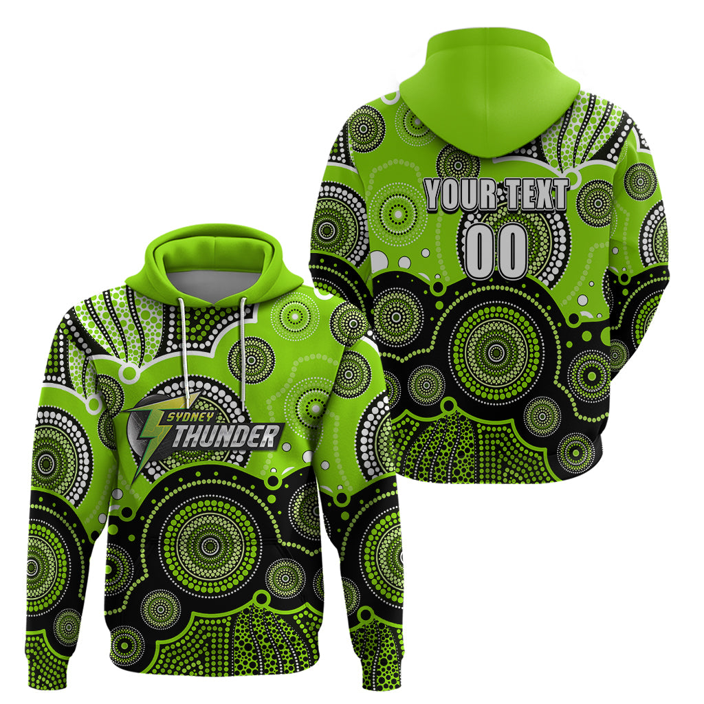 (Custom Text And Number) Thunders BBL Hoodie Aboriginal Patterns LT6 - Vibe Hoodie Shop