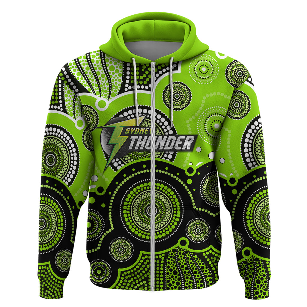 (Custom Text And Number) Thunders BBL Hoodie Aboriginal Patterns LT6 - Vibe Hoodie Shop
