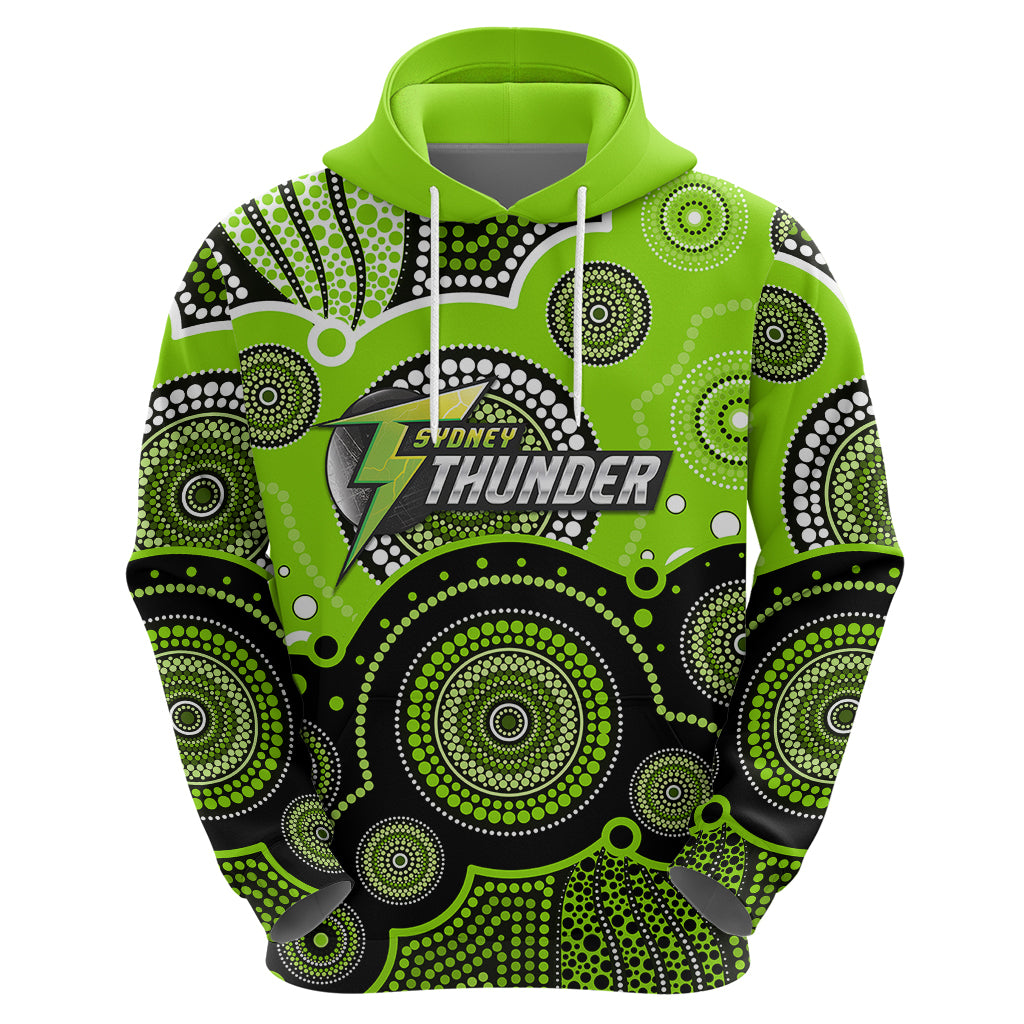 (Custom Text And Number) Thunders BBL Hoodie Aboriginal Patterns LT6 - Vibe Hoodie Shop