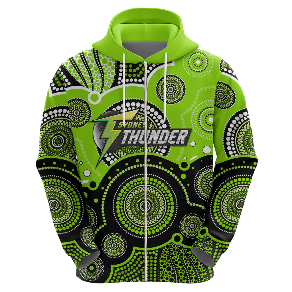 (Custom Text And Number) Thunders BBL Hoodie Aboriginal Patterns LT6 - Vibe Hoodie Shop