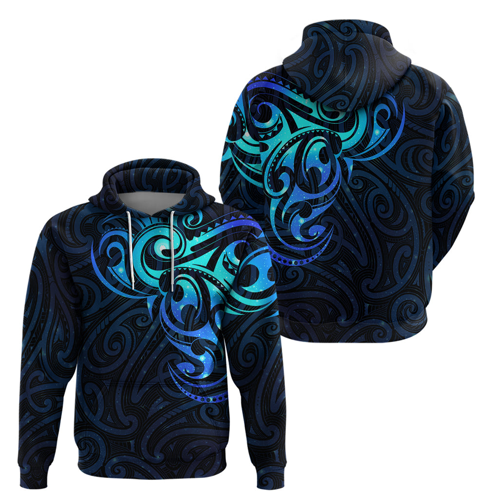 Matariki New Zealand Hoodie Maori New Year Galaxy Sky Blue LT6 - Vibe Hoodie Shop