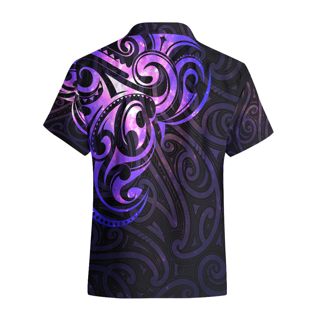 New Zealand Hawaiian Shirt Maori Matariki Galaxy Sky Purple - Vibe Hoodie Shop