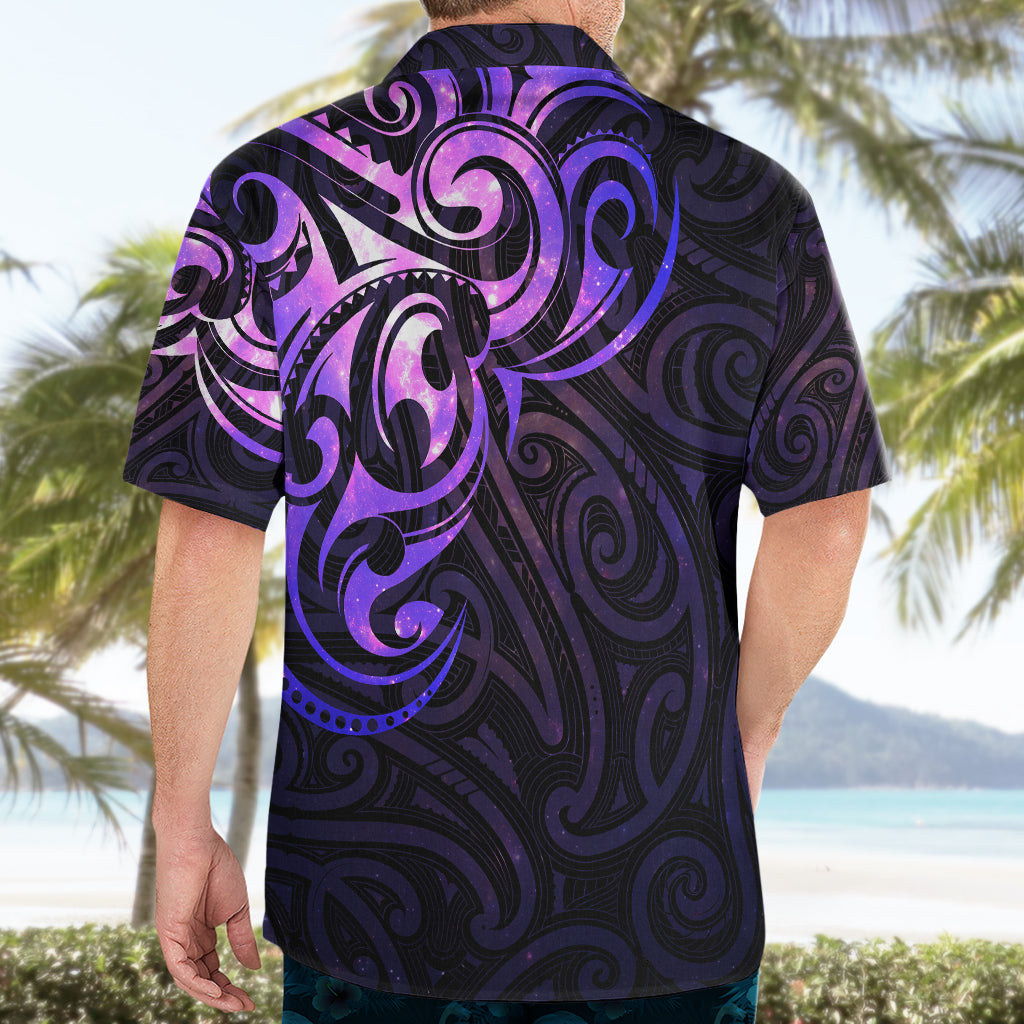 New Zealand Hawaiian Shirt Maori Matariki Galaxy Sky Purple - Vibe Hoodie Shop