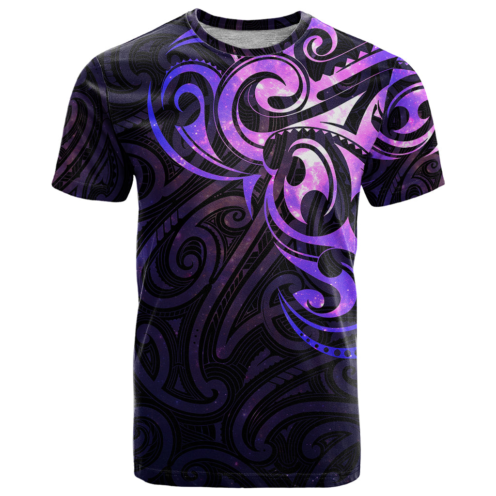 New Zealand T Shirt Maori Matariki Galaxy Sky Purple - Vibe Hoodie Shop