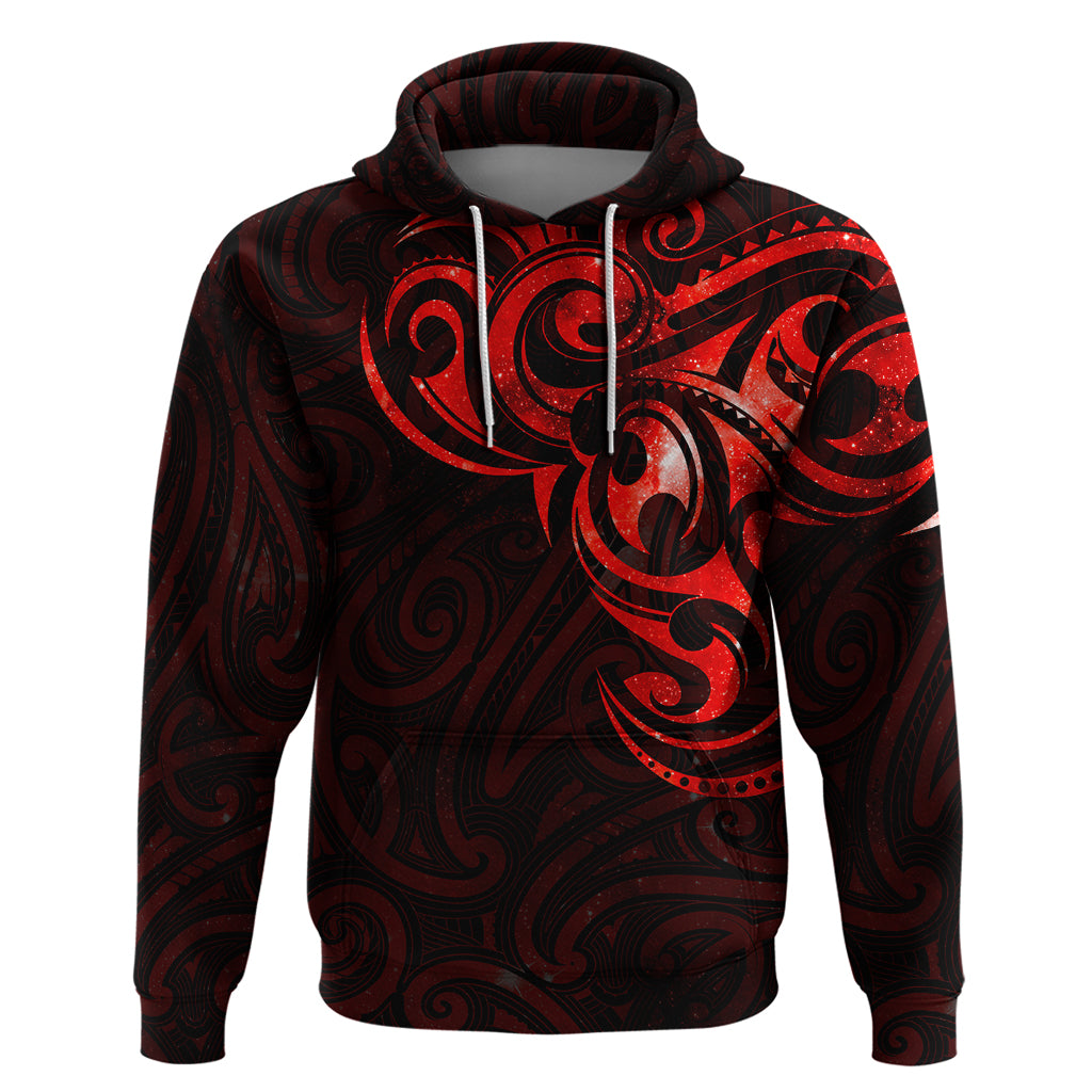 New Zealand Hoodie Maori Matariki Galaxy Sky Red LT6 - Vibe Hoodie Shop