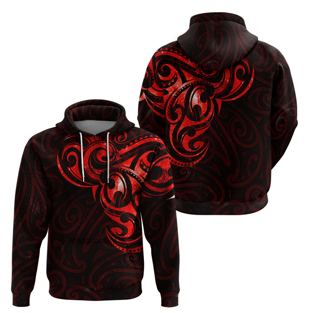 New Zealand Hoodie Maori Matariki Galaxy Sky Red LT6 - Vibe Hoodie Shop