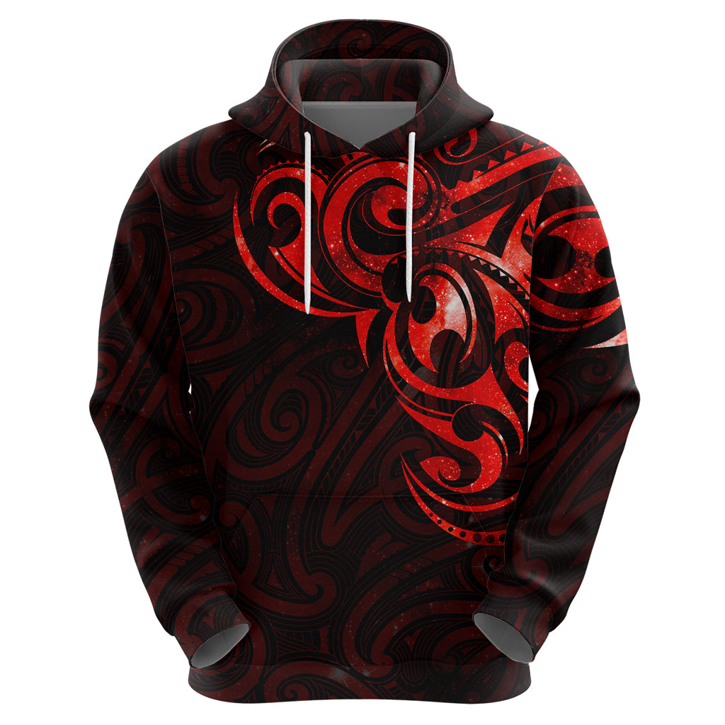 New Zealand Hoodie Maori Matariki Galaxy Sky Red LT6 - Vibe Hoodie Shop